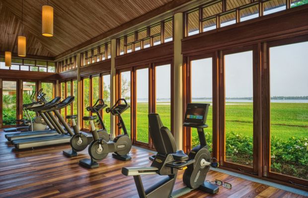 Gym room at  the Azerai Can Tho Resort